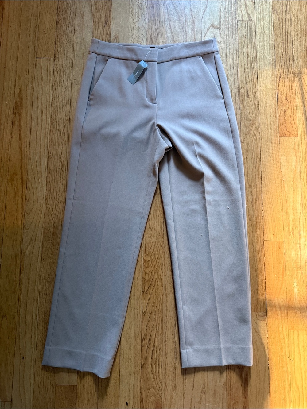 J. Crew Slim Straight Ankle Pants in Light Taupe